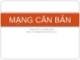 Bài giảng: Mạng căn bản