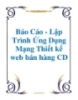 Báo cáo lập trình ứng dụng mạng: Thiết kế web bán hàng CD