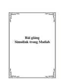 Bài giảng Simulink trong Matlab