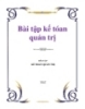 Bài tập kế tóan quản trị