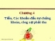 Tiền, Các khoản đầu tư chứng khoán, công nợ phải thu