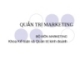QUẢN TRỊ MARKETING