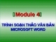 TRÌNH SOẠN THẢO VĂN BẢN MICROSOFT WORD
