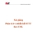 Phân tích và thiết kế HTTT theo UML