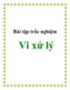 Bài tập trắc nghiệm môn vi xử lý