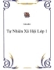 Tự nhiên xã hội lớp 1
