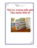 Nhà trẻ, trường mẫu giáo - Tiêu chuẩn thiết kế