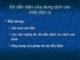 Độ dẫn điện của dung dịch các chất điện ly