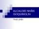 ALCALOID NHÂN ISOQUINOLIN