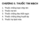 CHƯƠNG 5. THUỐC TIM MẠCH
