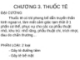 CHƯƠNG 3. THUỐC TÊ