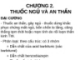 CHƯƠNG 2. THUỐC NGỦ VÀ AN THẦN