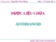 DƯỢC LIỆU CHỨA ANTHRANOID
