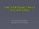 GIAO TIẾP TRONG TÂM LÝ  HỌC SỨC KHỎE