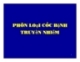 Phân loại các bệnh truyền nhiễm
