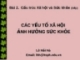 CÁC YẾU TỐ XÃ HỘI ẢNH HƯỞNG SỨC KHỎE