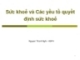Sức khoẻ và Các yếu tố quyết  định sức khoẻ