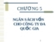 CHƯƠNG 5 NGÂN SÁCH VỐN CHO CÔNG TY ĐA QUỐC GIA