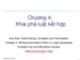 Chương 4:  Khai phá luật kết hợp