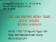 VẮC-XIN PHÒNG BỆNH THAN DO VI KHUẨN Bacillus anthracis