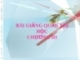 Bài giảng quản trị học - Chương III: Môi trường của tổ chức