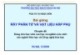 Bài giảng Rây phân tử và vật liệu hấp phụ - PGS.TS. Tạ Ngọc Đôn
