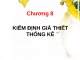 Bài giảng Lý thuyết xác suất và thống kê toán: Chương 8 - Hoàng Thị Diễm Hương