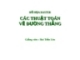 Bài giảng Đồ họa raster: Các thuật toán vẽ đường thẳng - Bùi Tiến Lên