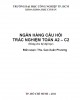 Ngân hàng câu hỏi trắc nghiệm Toán A2 - C2 - ThS. Cao Xuân Phương