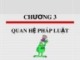 Bài giảng Pháp luật đại cương - Chương  3: Quan hệ pháp luật
