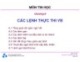 Bài giảng Tin học đại cương: Chương 8 - ĐH Bách Khoa