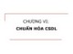 Bài giảng Cơ sở dữ liệu quan hệ: Chương 6 - ThS. Nguyễn Thị Tâm
