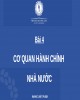 Bài giảng Luật hành chính: Bài 4 - ĐH Luật