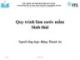 Bài giảng Quy trình làm nước mắm sinh thái - Đặng Thanh An