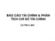 Bài giảng Phân tích và đầu tư chứng khoán: Báo cáo tài chính và phân tích chỉ số tài chính - Lê Văn Lâm