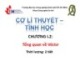 Bài giảng Cơ học lý thuyết - Tĩnh học: Chương 1.2 - ĐH Công nghiệp TP.HCM