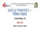 Bài giảng Cơ học lý thuyết - Tĩnh học: Chương 6 - ĐH Công nghiệp TP.HCM