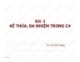 Bài giảng Ngôn ngữ C#: Bài 5 - Chử Đức Hoàng