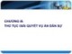 Bài giảng Luật Tố tụng dân sự - Chương 3: Thủ tục giải quyết vụ án dân sự